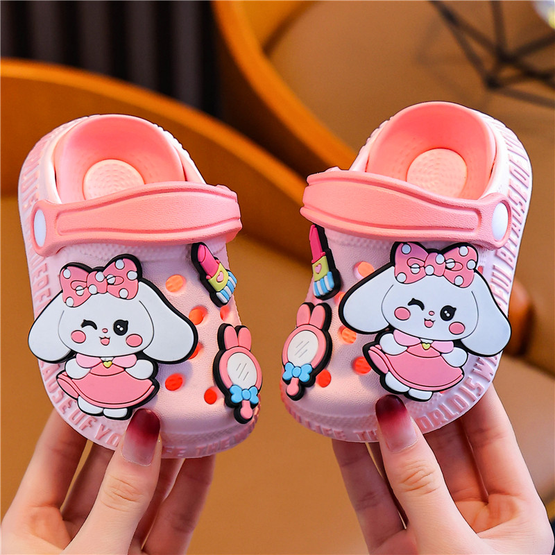 儿童卡通小童凉拖鞋夏季2026新款幼儿包头男女童小孩子宝宝洞洞鞋