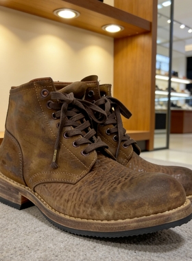 VISVIM BRIGADIER BOOTS 复古做旧裂皮纹中筒马皮靴 24AW
