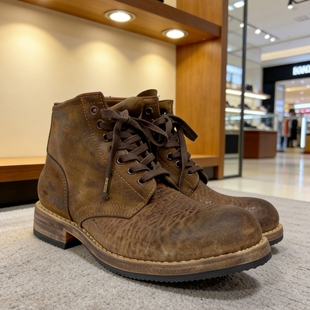 VISVIM BRIGADIER BOOTS 复古做旧裂皮纹中筒马皮靴 24AW