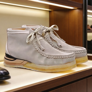 Visvimlaoliu25ss秋季复古Beuys厚底增高ins潮流情侣靴袋鼠鞋。