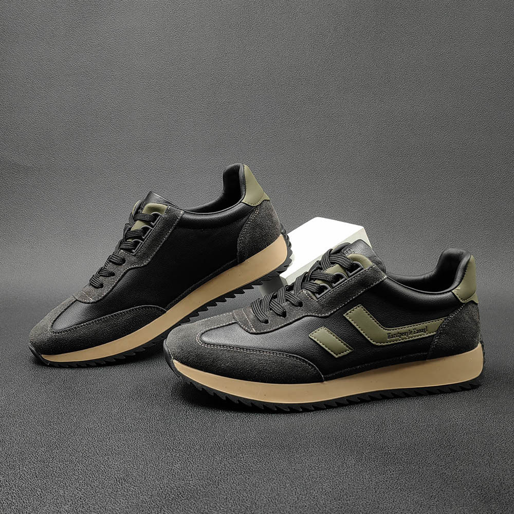 男生头层牛皮厚底板鞋男款潮鞋欧洲站男鞋真皮男士潮牌运动休闲鞋,流行男鞋,单鞋,淘宝优惠券,粉丝福利购,淘宝优惠卷