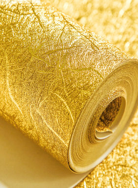 纯金色银色金箔墙纸背景墙壁纸
