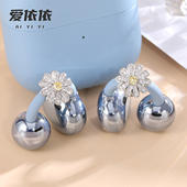 雏菊花耳夹耳机钻扣适用华为freeclip2免拆可盖蓝牙装 饰配饰耳饰