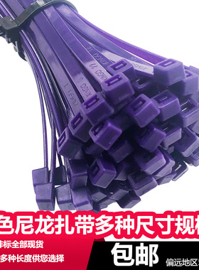 紫色尼龙扎带4x200/40厘米长度塑料扎带大号扎带束线带新光