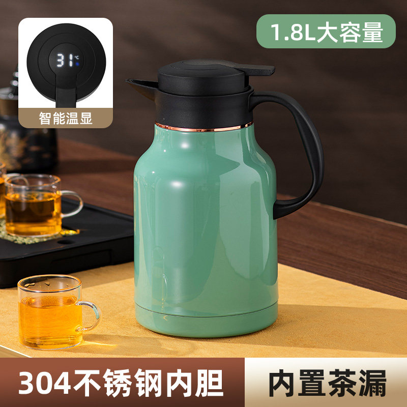 304不锈钢真空保温壶家用热水瓶饭店泡茶壶大容量保温瓶焖茶水壶