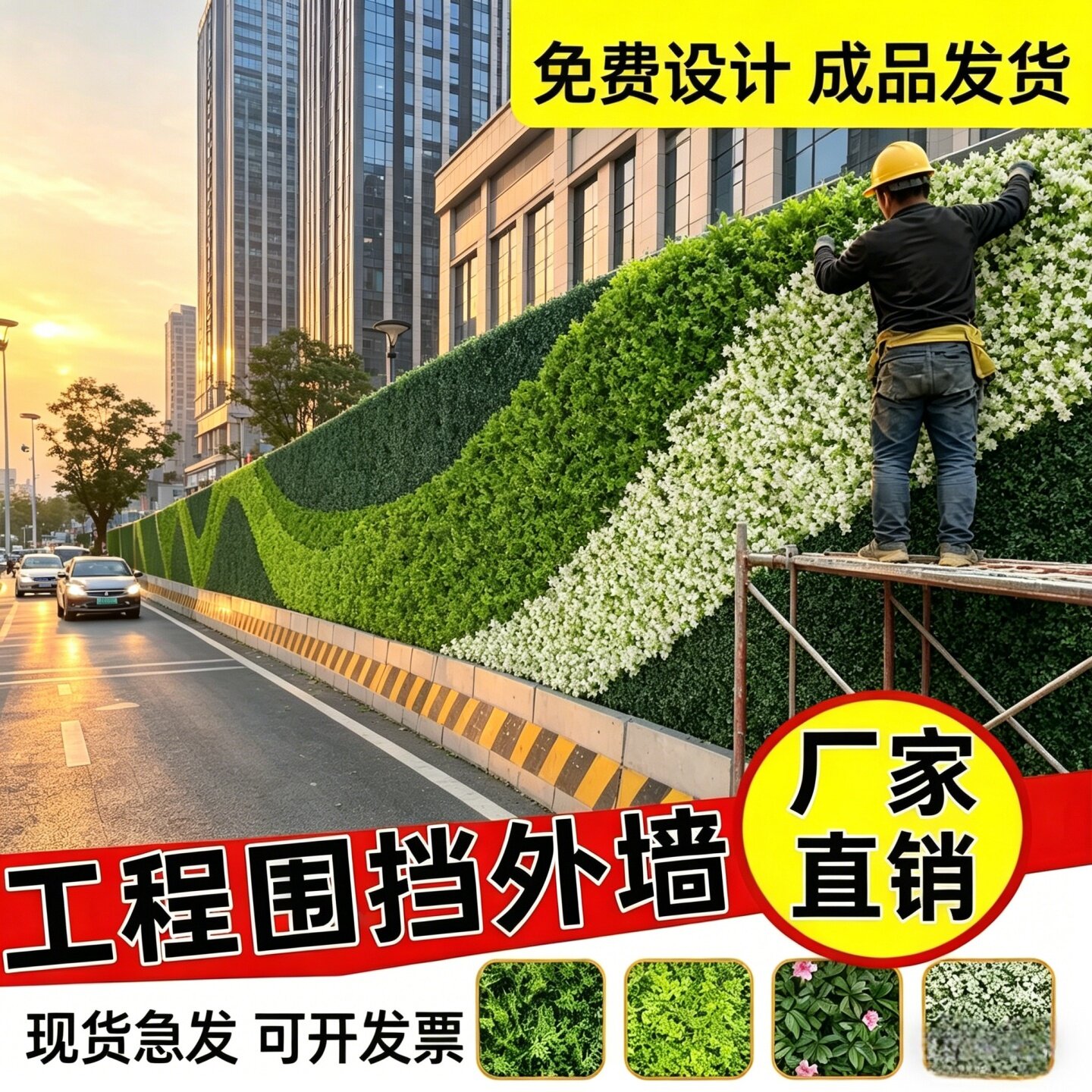 森系满天星仿真花藤婚庆遮丑图片