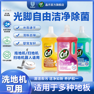 Cif晶杰瓷砖地板清洁剂家用木地板清洗液拖地强力去污Db