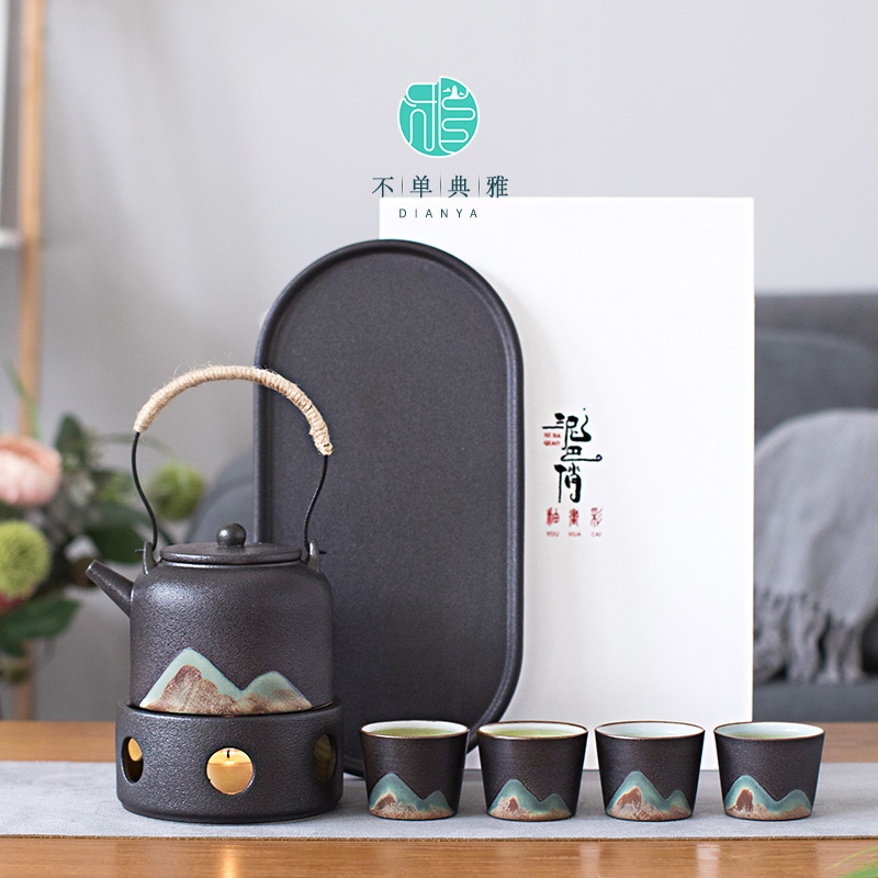 陶瓷系列底座明火干烧茶具套装