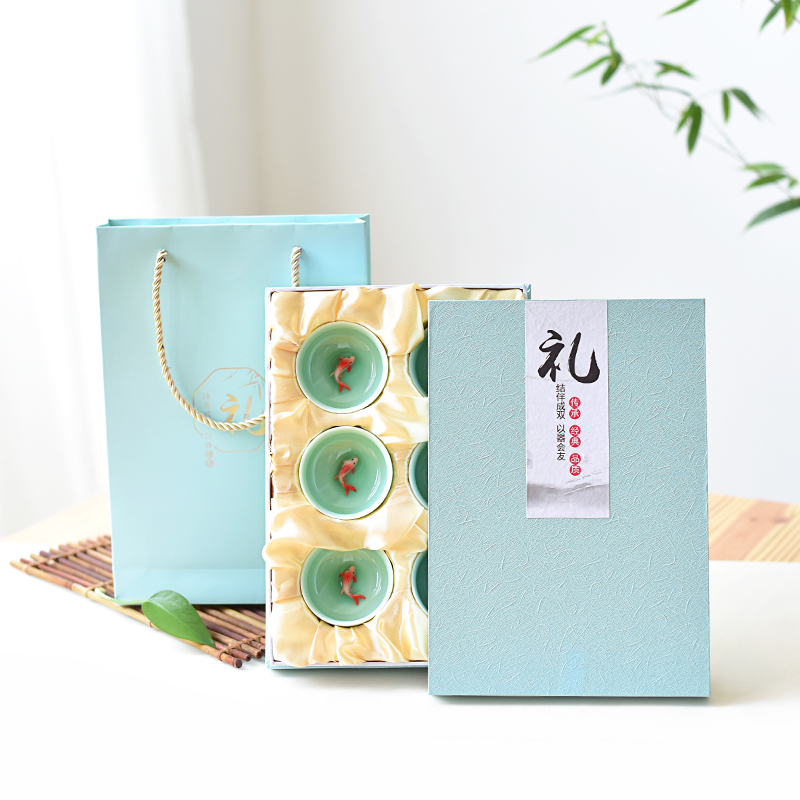 陶瓷便携品茗杯婚礼功夫茶具