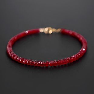 红锆石手链高贵优雅气质小众精致高级感时尚手串饰品礼物配饰手绳