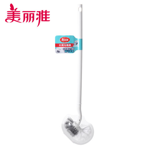 大小刷头一体设计长柄马桶刷