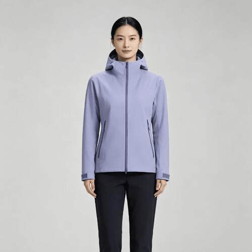 小太阳女款连帽软壳M8IC防风透气