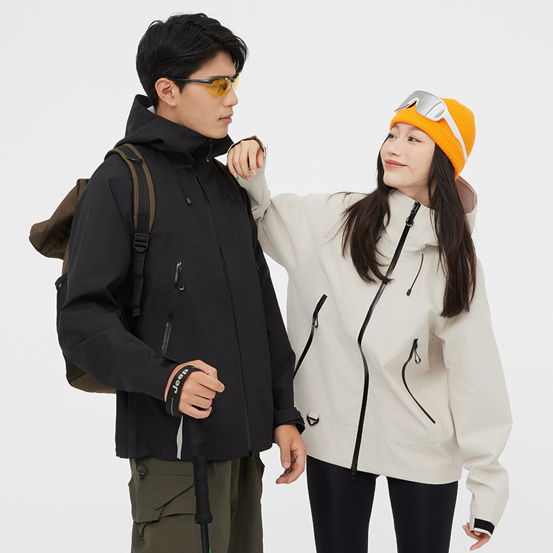 两棵树KL同款专业户外硬壳冲锋衣三合一保暖防风防水情侣男女同款