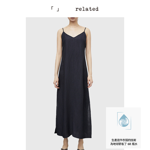 有关related|小水滴| 中长款吊带连衣裙女夏2025新款气质高级感