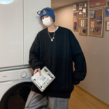 高质量！秋冬季新款圆领提花毛衣男加厚线针织衫毛衣潮MY2235p50，男装针织衫/毛衣，电商D315