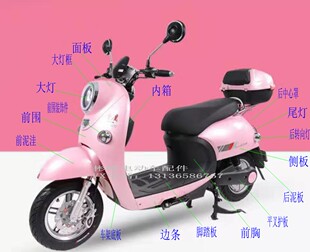 保时马/格林豪泰/台翔绿硕环诚塑业新龟王三代电动车外壳塑料配件