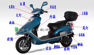 HQ-BE/华日新公主电动车塑件外壳配件大全 中沙全套通用塑料外壳