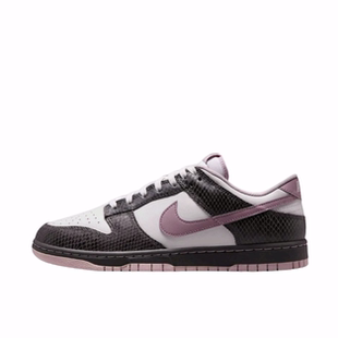 Medium Ash Nike 男女同款 Low 薄底蛇纹低帮板鞋 白粉棕 Dunk