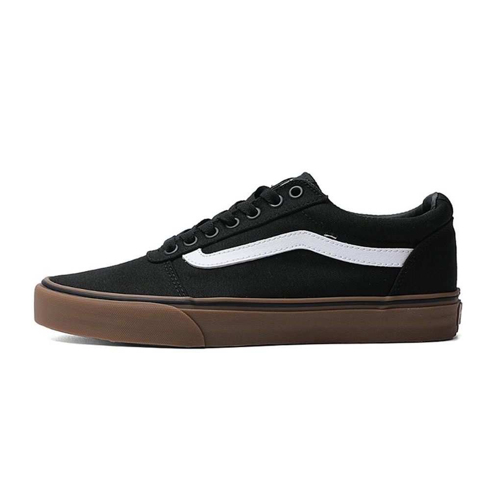 【攀登】 Vans 帆布鞋 低帮 四季通用 男女通用 圆头 黑色 平跟