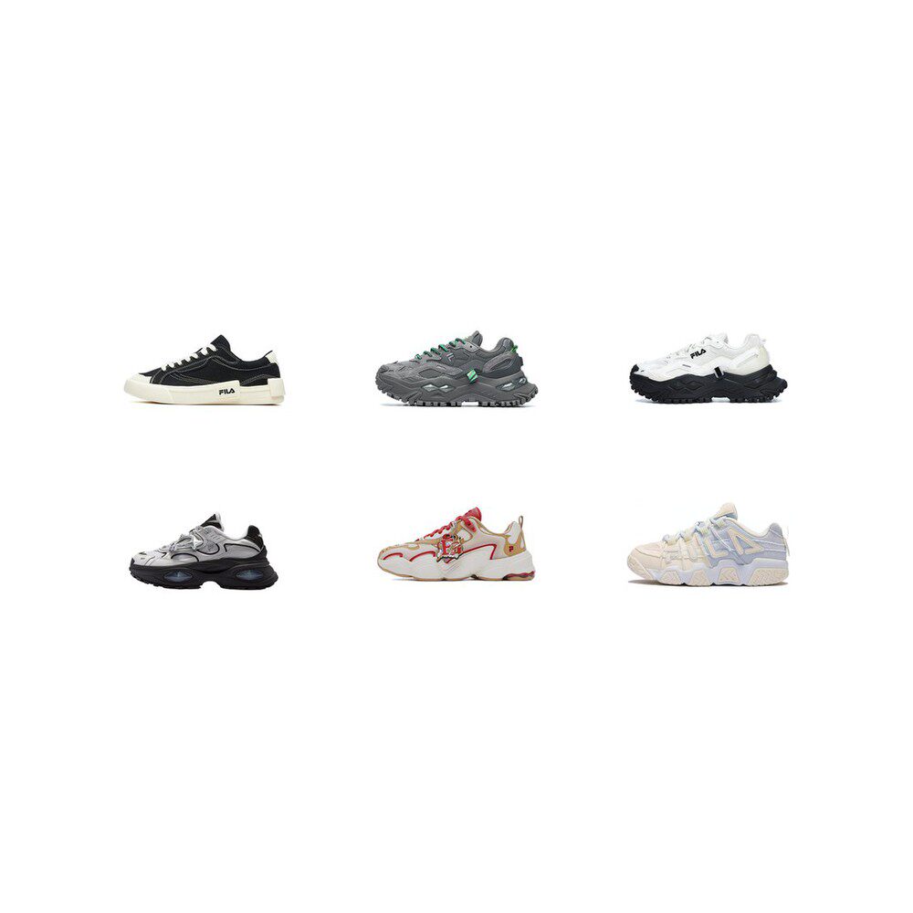【攀登】FILA FUSION斐乐潮牌 防滑耐磨 低帮 复古篮球鞋 老爹鞋