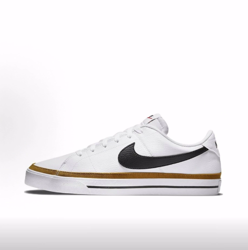Nike Court Legacy 皮革 舒适 防滑耐磨轻便 低帮 板鞋 男款 白黑