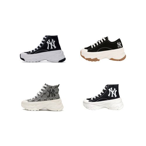 【攀登】MLB Chunky High 时尚韩潮帆布鞋 男女同款