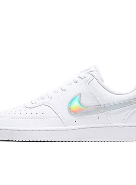 Nike 板鞋 低帮 白色 圆头 女 平跟 防滑耐磨 四季通用 系带 街头