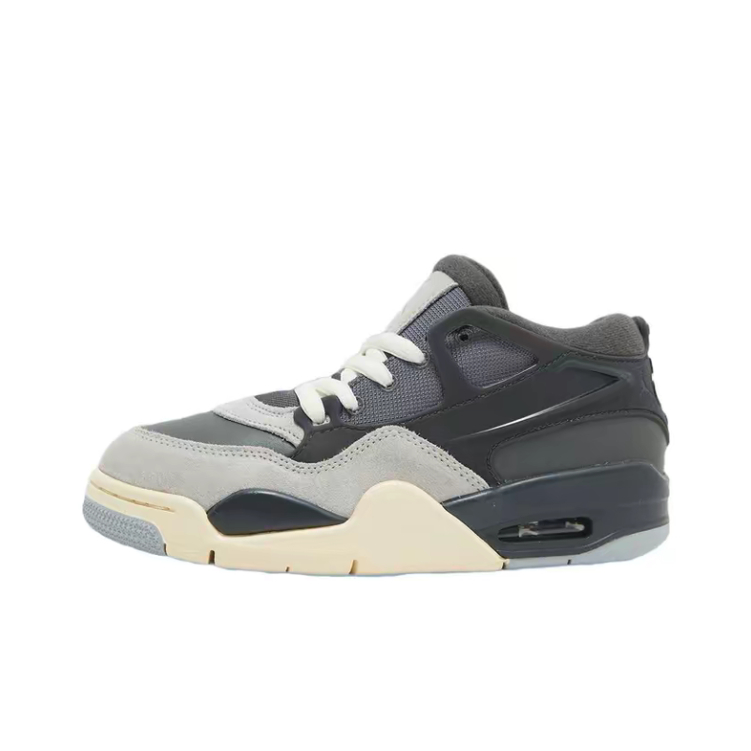 Jordan Air Jordan 4 RM舒适复古 中帮 复古篮球鞋 男女同款 灰色