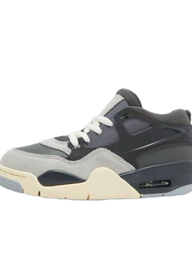 Jordan Air Jordan 4 RM舒适复古 中帮 复古篮球鞋 男女同款 灰色