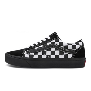 【攀登】 Vans 板鞋 系带 厚底 防滑耐磨 帆布绒面革 黑色