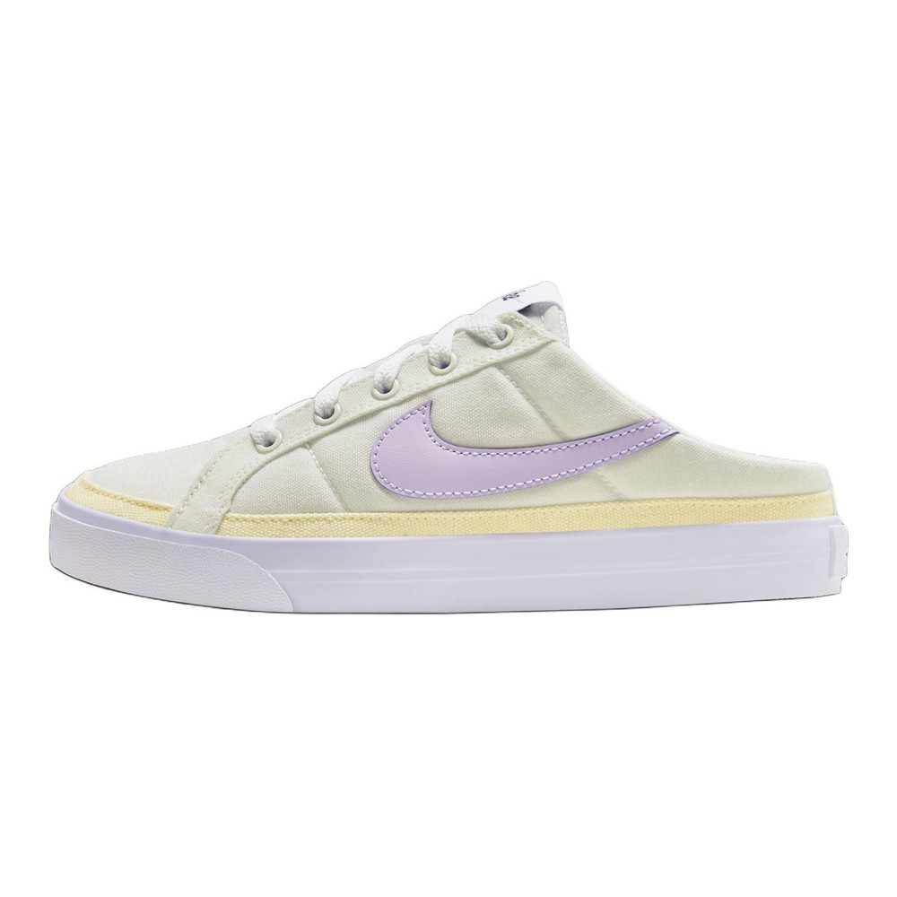 【攀登】 Nike 包头拖鞋 春夏秋 女 白色 平底 防臭防磨