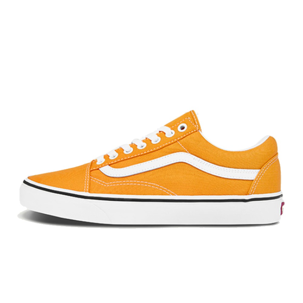 【攀登】 Vans 板鞋 平跟 防滑 系带 黄色 低帮 圆头 街头