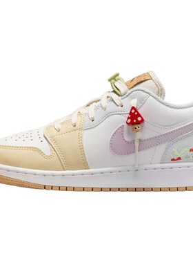 【攀登】 Jordan 儿童板鞋 白色 低帮 防滑减震 圆头 皮革 秋春