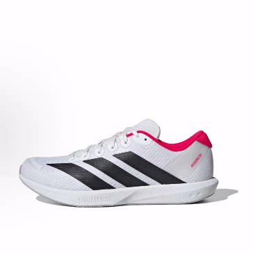 adidas adizero BK PU织物 低帮 训练竞速跑步鞋 男女同款 白色