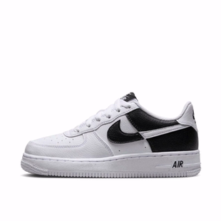 Nike NATURE 防滑低帮板鞋 白黑 NEXT 舒适百搭 Force Air 皮革