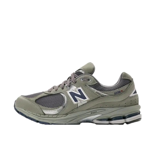 New Balance NB 2002R 舒适织物皮革低帮跑步鞋男女同款中灰色