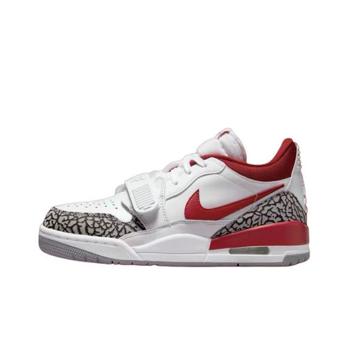 Jordan Legacy312Low Gym Red防滑耐磨低帮复古篮球鞋女款白红