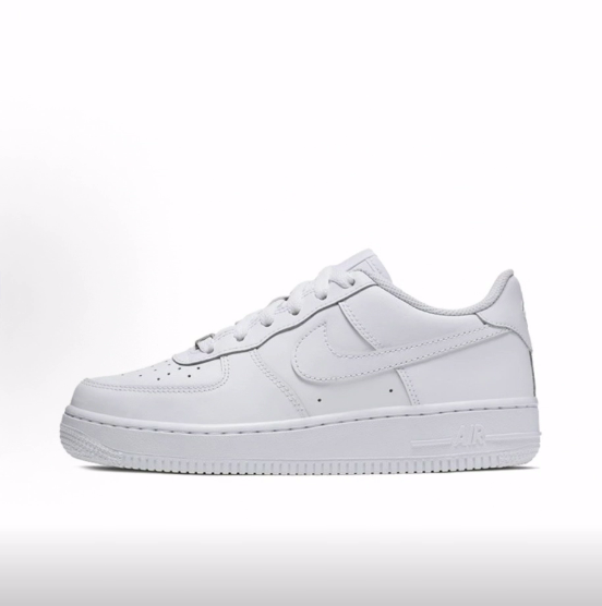 Nike Air Force 1 合成革 空军一号百搭舒适休闲低帮儿童板鞋白色