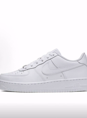 Nike Air Force 1 合成革 空军一号百搭舒适休闲低帮儿童板鞋白色