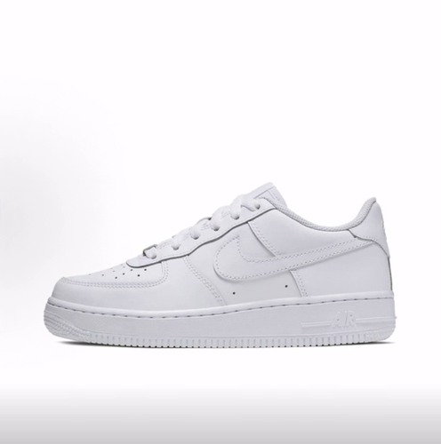 Nike Air Force 1 合成革 空军一号百搭舒适休闲低帮儿童板鞋白色