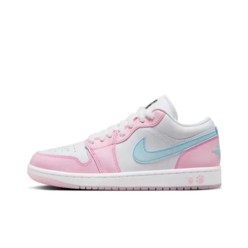 Jordan Air Jordan 1 LOW时尚百搭 耐磨 低帮 复古篮球鞋女款白色