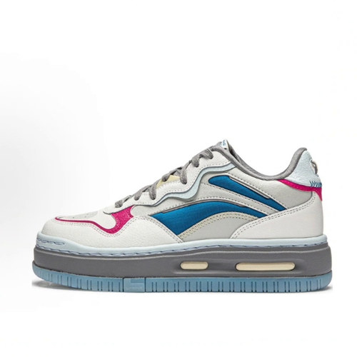 LiNing李宁 Future C1 百搭复古滑板鞋 厚底低帮 生活休闲鞋 女款