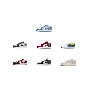 【攀登】JordanAirJordan1Low皮革舒适运动低帮儿童篮球鞋