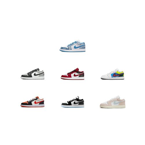 【攀登】JordanAirJordan1Low皮革舒适运动低帮儿童篮球鞋