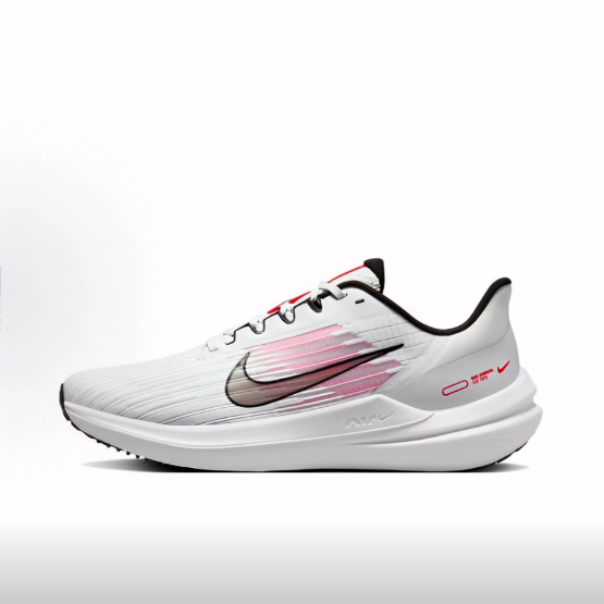 Nike Winflo 9 舒适耐磨透气回弹 低帮 休闲训练跑步鞋 男款 白粉