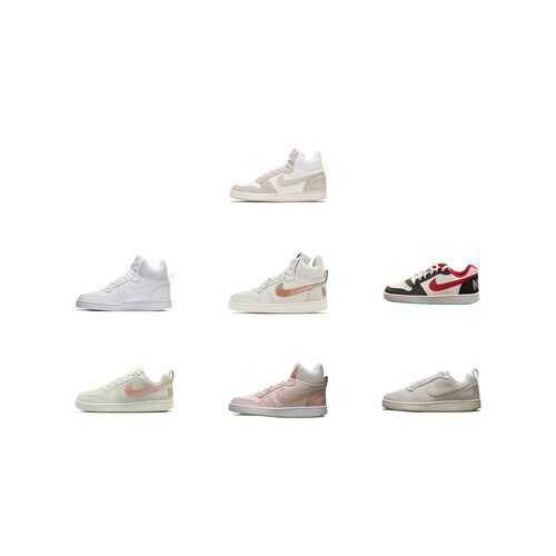 【攀登】NikeCourtBoroughLow/MID织物皮革百搭薄底防滑低帮板鞋