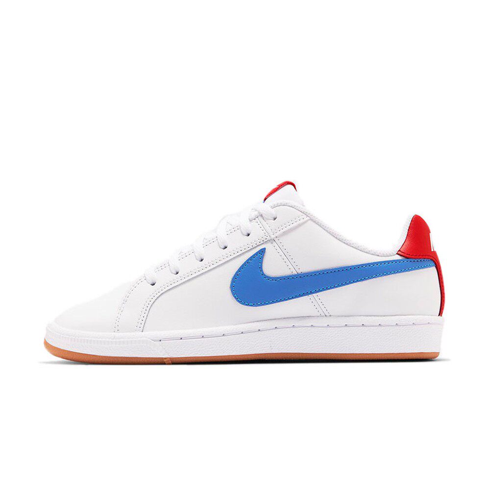 【攀登】Nike 合成革 运动舒适 低帮 儿童板鞋 白蓝红