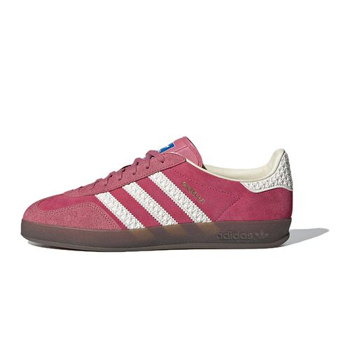 adidas originals 板鞋 平跟 粉色 圆头 四季通用 低帮 系带