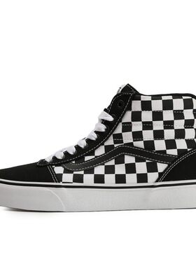 【攀登】 Vans 板鞋 高帮 四季通用 防滑耐磨 男女通用 平跟 系带