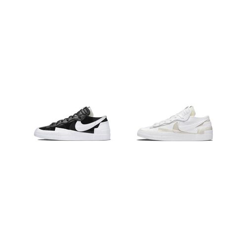 【攀登】SacaixNikeBlazerblackpatentleather解构低帮板鞋